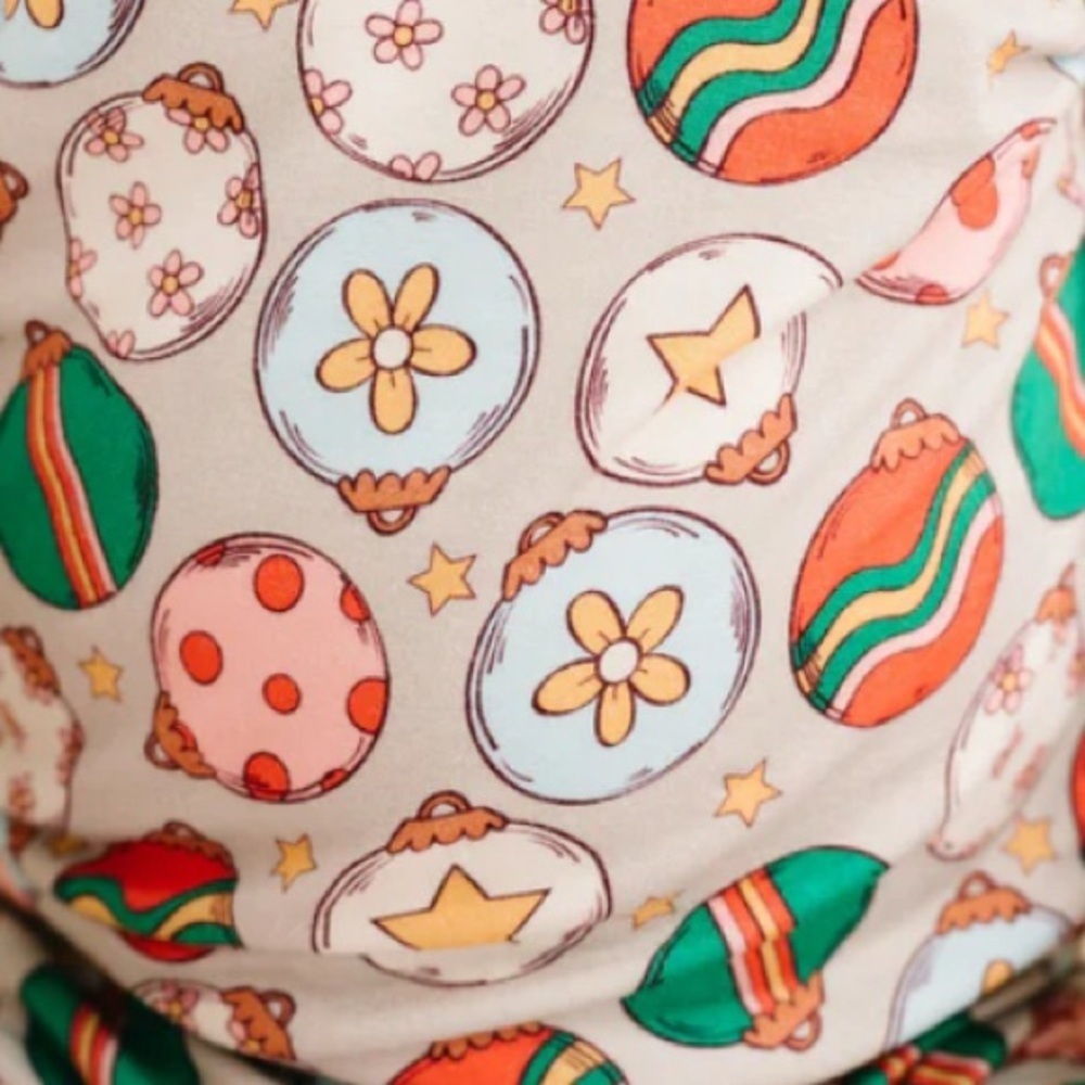 NWT Little one shop Bamboo Zippy Footie Pajama 3-6 months Christmas Ornament - Picture 4 of 4